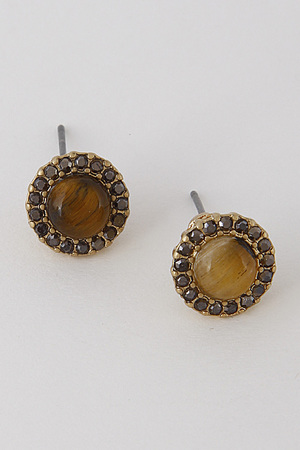 Flower Inspired Stone Earrings 6IBC6